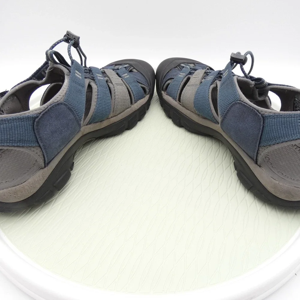 Keen Newport H2 Mens US 13 Hiking Sandals Blue Black Slingback Slip On Shoes